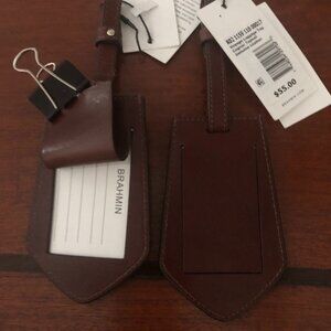 Brahmin Voyage Luggage tag, each is $25, both for $45
